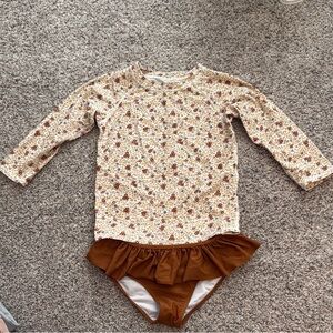 Floral Long Sleeve Swimsuit